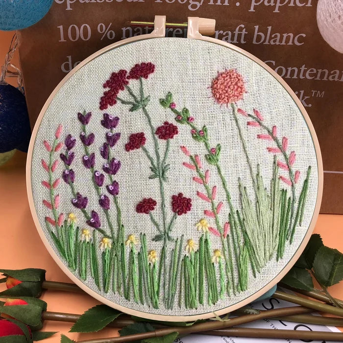 Embroidery Hoop Flower Kit for Beginners