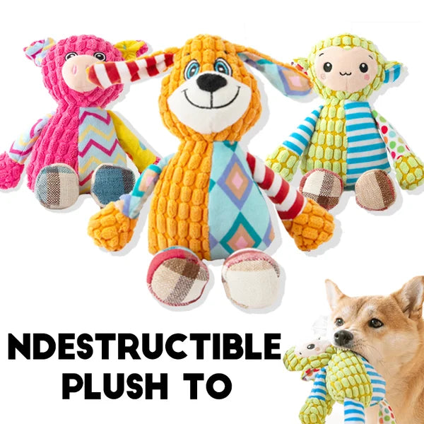 Immortal Squeaker Plush Toy for Aggressive Chewers