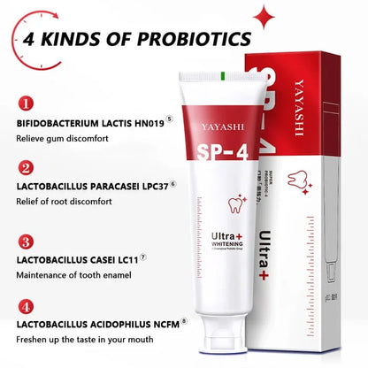 Probiotic Whitening Toothpaste-Removes Years of Stains