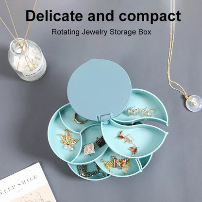 4 Layers Rotatable Jewelry Storage Box