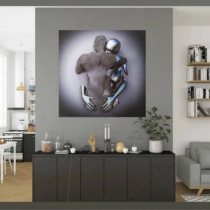 Love Heart Gray-3D Art Wall