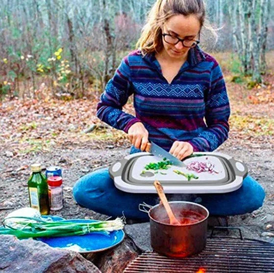 Foldable Multi-Function Chopping Board