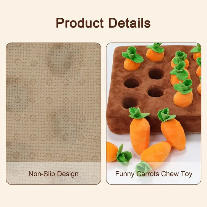 Carrot Farm Dog Durable Chew Sniff Toy